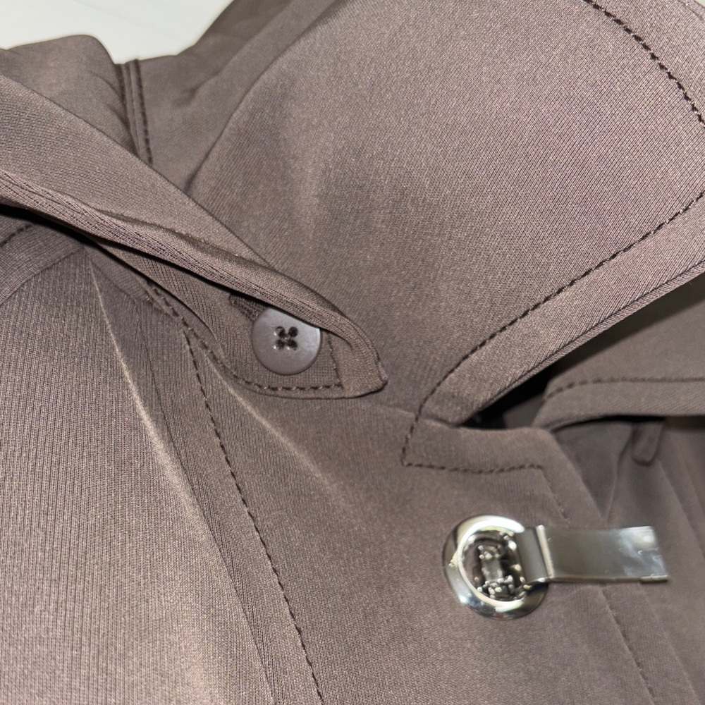 London Fog Brown Trench Coat with Hood - Picture 5 of 5